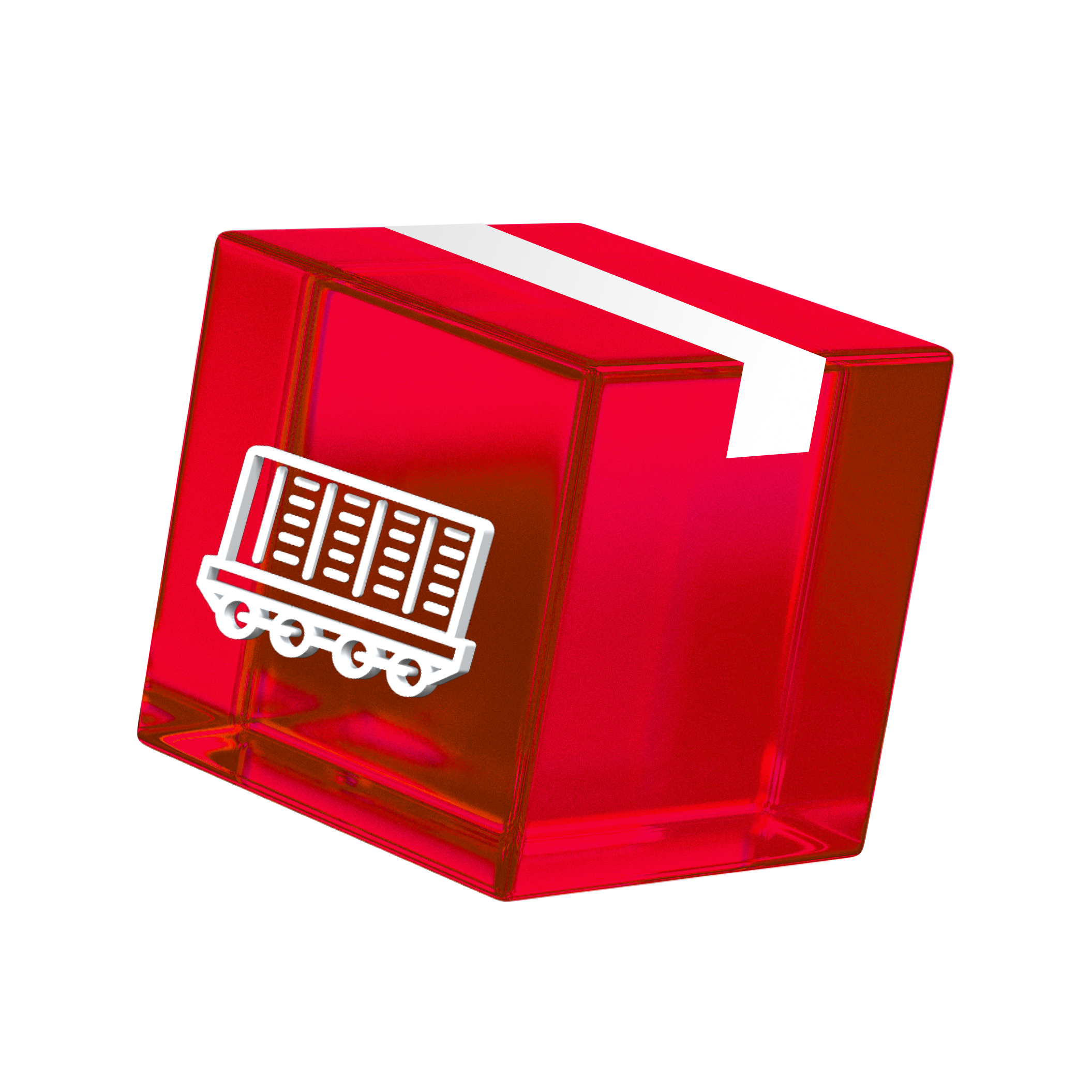 Internationaler Bahntransport Icon